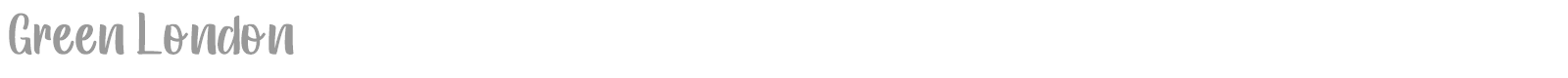 Green London font preview